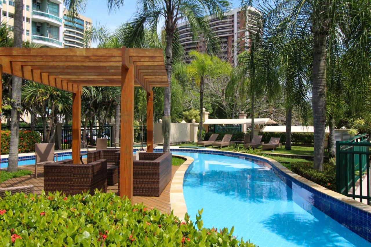 Barra Da Tijuca - 9 - Flat Premium Com Cozinha, Fogao Cooktop, Geladeira Grande, Smart Tv Grande, Lindo E Muitissimo Confortavel, Balsa Para A Praia Gratis E Estacionamento Gratuito Rio de Janeiro Zewnętrze zdjęcie