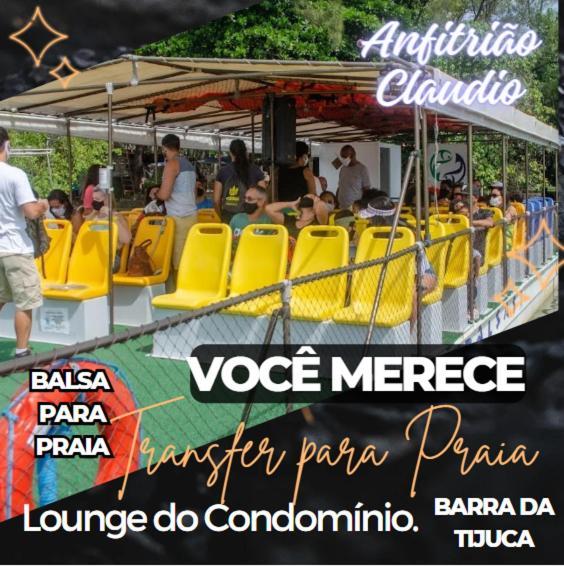 Barra Da Tijuca - 9 - Flat Premium Com Cozinha, Fogao Cooktop, Geladeira Grande, Smart Tv Grande, Lindo E Muitissimo Confortavel, Balsa Para A Praia Gratis E Estacionamento Gratuito Rio de Janeiro Zewnętrze zdjęcie